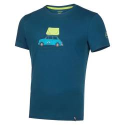 La Sportiva Herren Cinquecento M t-Shirt, blau/grün (Storm Blue/Lime Punch), L von LA SPORTIVA