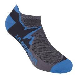 La Sportiva Unisex Klettersocken, Carbon/Electric Blue Socken, L von LA SPORTIVA