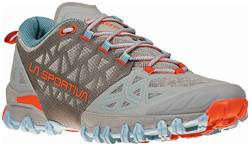 La Sportiva Women's Bushido II Trail Running Shoes, Moon/Paprika, 39.5 von LA SPORTIVA