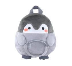 LAARNT Niedliche Cartoon Pinguin Rucksack, Plüsch Pinguin Schultasche für Kinder, Kindergarten Schultasche, flauschig weich kawaii Rucksack, große Kapazität Reisetasche von LAARNT