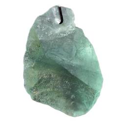 Voller Textur 1 stück natürliche kristall original stein anhänger schmuck halskette anhänger for männer frauen dekoration geschenke Haushaltswaren ( Color : Green Fluorite , Size : 1pc length 0.59-0.9 von LABDIP