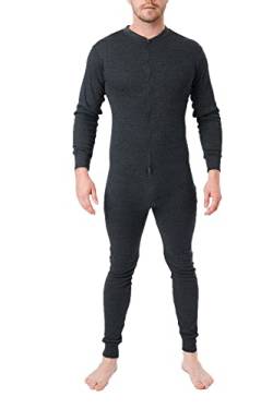 Herren Thermo-Einteiler, Gr. S-3XL, anthrazit, S von LABEL APPAREL