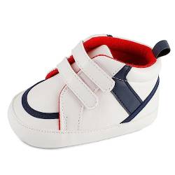 LACOFIA Babyschuhe Jungen rutschfest Lauflernschuhe Krabbelschuhe Marineblau 12-18 Monate von LACOFIA