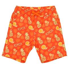 LACOFIA Kinder Jungen Badeshorts Elastische Taille Badehose Jungen Kleinkind Strand Schwimmen Shorts Orange Früchte 13/14 Jahre 158/164 von LACOFIA