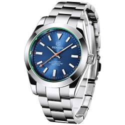 BENYAR Men's Mechanical Watches Automatic Mens Watches Watch Men Military Wristwatch Waterproof 100M,St6 Movement (5176 Blau) von LACZ DENTON