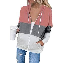 LAEMILIA Damen Kapuzenpullover Hoodie Reißverschluss Langarm Pulloverjacke mit Kordelzug für Frühling Herbst oder Winter von LAEMILIA