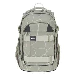 BOLD Lässig Schulrucksack mit Reflektoren und höhenverstellbarem Rückenteil/School Backpack Bold Curve sage von LÄSSIG