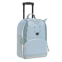 LÄSSIG Kinderkoffer Trolley Reisekoffer mit Teleskopstange und Rollen ab 3 Jahre, 45 cm, 17 L/Trolley About Friends, Lou Armadillo von LÄSSIG