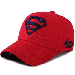 LAIFEKE Baseball Cap Superman Snapback Hat Stickerei Baseball Cap für Männer Frauen (Rot Marineblau) von LAIFEKE