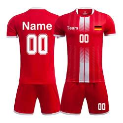 Fußball Trikot Kinder Namen Personalisiert Kinder Jungs Trikot mit Eigenem Namen Nummer Team Logo von LAIFU