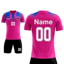 Fussball Trikot Kinder Personalisiert Erwachsene Trikot Fussballtrikot Kinder mit Namen Nummber Team Logo Home Auswärts Fußball Trikot von LAIFU