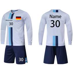 LAIFU Fußball Trikot Kinder Erwachsene Benutzerdefinierte Fussball Trikot T-Shirt Shorts 2 teiliges Set - Benutzerdefiniert Beliebiger Name Nummer Team Logo Trikot Personalisiert von LAIFU