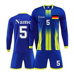 Personalisiertes Fußballtrikot für Kinder Erwachsene Personalisierte Fußballshirt und Short mit Namensnummer Logo von LAIFU