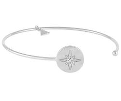 LAJOIA Jewelry Damen Armreif Astral Star Sternarmreif Sterling Silber 925 filigraner Armschmuck Silberarmreif Armband (Silber) von LAJOIA