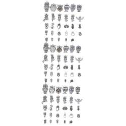 LALAFINA 120 Stk Halskette Metallanhänger Masse Eule Ohrringanhänger Vogel-Anhänger Schmuck DIY-Anhänger Schlüsselanhänger-Anhänger Handbuch Antiquität Zubehör Amulett von LALAFINA