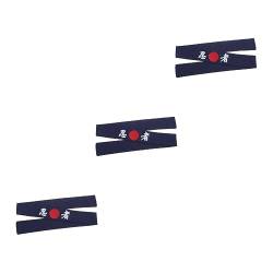 LALAFINA 3st Krawatten Für Männer Bushido-stirnband Baumwollstirnbänder Für Am Stirnband Binden Anime-bandana Samurai-stirnband Kochen Stirnband Drachen Stirnband Drucken Mann Japan von LALAFINA