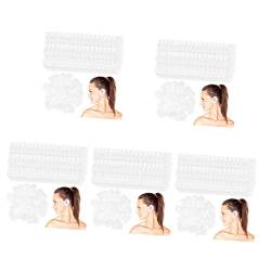 LALAFINA Einweg-Duschhaube 1000 Stück Einwegabdeckung Täglich Klar Duschschutz Haarfärbemittel Badekappen Für Abdeckungen Transparenter Ohrgummi Einweg-Duschhauben von LALAFINA