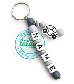 Auto Schlüsselanhänger mit Namen Gravur Geschenk Anhänger Namenskette von LALALO