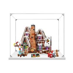 Acryl Vitrine Für 10267 Lebkuchenhaus Weihnachten Baustein,Durchsichtige Schaukasten Staubdichte Acryl Display Box Kompatibel Mit Lego 10267 Modelle (Nur Vitrine) C,2MM von LAMAME