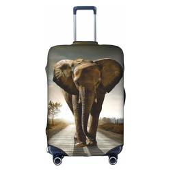 LAMAME Nummernschild gedruckt Gepäckabdeckung Elastische Schutzhülle Waschbar Gepäckabdeckung, 3D-Elefant, L von LAMAME