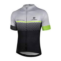 LAMEDA Kurzarm Radtrikot Herren Damen Funktionsshirt T-Shirt Jersey Elastische Atmungsaktive Schnell Trocknen Stoff Fahrradtrikot für Radsport Outdoor Sport(Grau XXXL) von LAMEDA