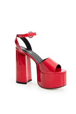 LAMODA Damen All for You Extreme Court Shoe, Red Patent, 39 EU von LAMODA