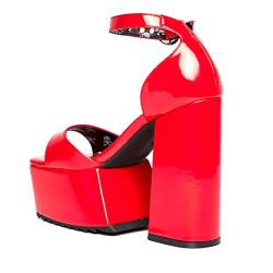 LAMODA Damen Ballin Court Shoe, Red Patent, 36 EU von LAMODA