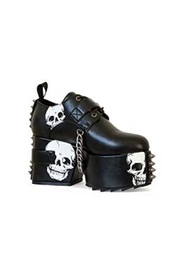 LAMODA Damen Blood, Sweat and Tears Wedges, Black Skull, 37 EU von LAMODA