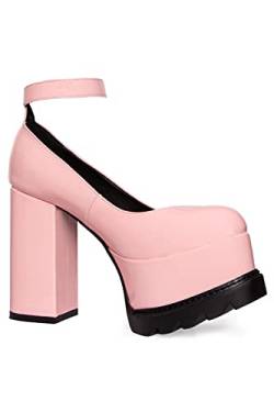 LAMODA Damen Candy Extreme Court Shoe, Pink Patent, 41 EU von LAMODA