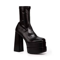 LAMODA Damen Crybaby Ankle Boot, Black Pu, 38 EU von LAMODA