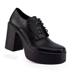 LAMODA Damen Day Alone Platform, Black Pu, 40 EU von LAMODA