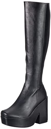 LAMODA Damen Dog Days Knee High Boot, Black Pu, 39 EU von LAMODA