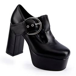 LAMODA Damen Dream Lover Court Shoe, Black Pu, 38 EU von LAMODA