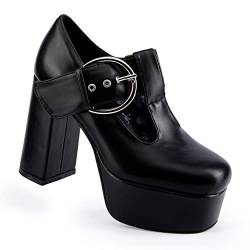 LAMODA Damen Dream Lover Court Shoe, Black Pu, 39 EU von LAMODA