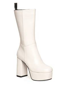 LAMODA Damen Going Under Ankle Boot, White Pu, 36 EU von LAMODA