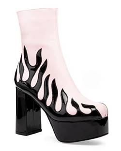 LAMODA Damen High Voltage Ankle Boot, Pink Pu, 36 EU von LAMODA