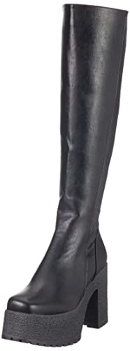 LAMODA Damen I'm What You Want Knee High Boot, Black Suede, 37 EU von LAMODA