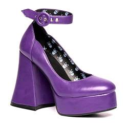 LAMODA Damen Last Flight Court Shoe, Purple Pu, 39 EU von LAMODA