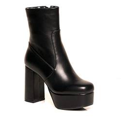 LAMODA Damen Making Moves Ankle Boot, Black Pu, 40 EU von LAMODA