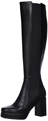 LAMODA Damen Miami Ankle Boot, Black Patent Black Glitter, 40 EU von LAMODA