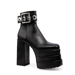 LAMODA Damen Misdemeanor Ankle Boot, Black Pu, 39 EU von LAMODA