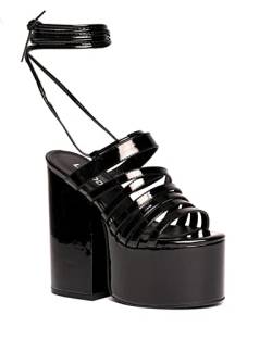 LAMODA Damen Nice Try Court Shoe, Black Patent, 41 EU von LAMODA