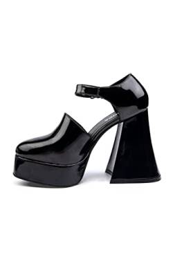 LAMODA Damen One in A Million Court Shoe, Black Patent, 39 EU von LAMODA