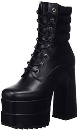 LAMODA Damen Open Heart Ankle Boot, Black Pu, 41 EU von LAMODA