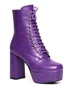 LAMODA Damen Own It Ankle Boot, Purple Pu, 41 EU von LAMODA