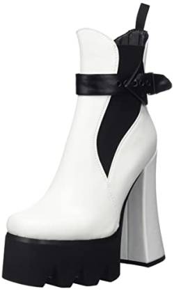 LAMODA Damen Perceptions Mid Calf Boot, White Pu, 36 EU von LAMODA