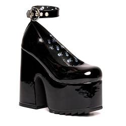 LAMODA Damen Power Trip Court Shoe, Black Patent, 41 EU von LAMODA