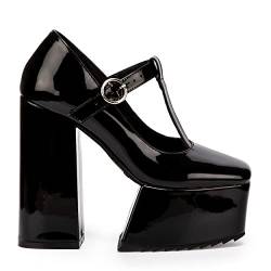 LAMODA Damen Redemption Court Shoe, Black Patent, 36 EU von LAMODA