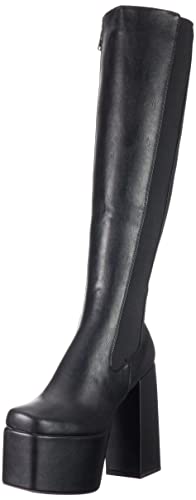 LAMODA Damen Secrets Knee High Boot, Black Pu, 36 EU von LAMODA