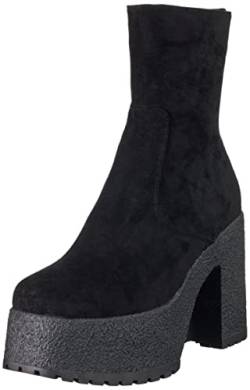 LAMODA Damen Separation Ankle Boot, Black Suede, 36 EU von LAMODA